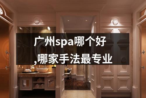 广州spa哪个好,哪家手法最专业