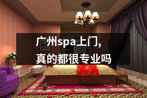 广州spa上门,真的都很专业吗