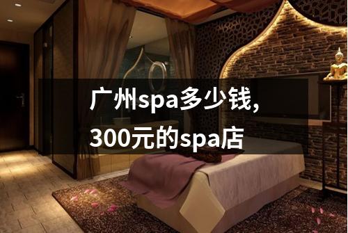 广州spa多少钱,300元的spa店