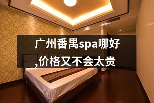 广州番禺spa哪好,价格又不会太贵