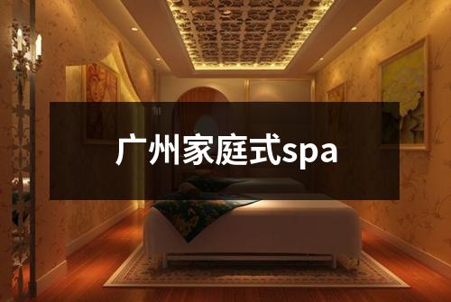 广州家庭式spa